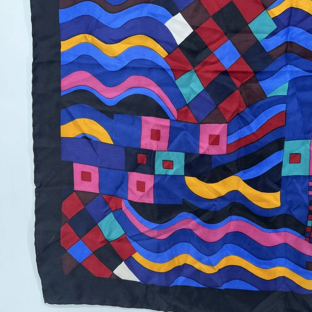 Liberty Of London Vintage Abstract Design 100% Silk Scarf 26